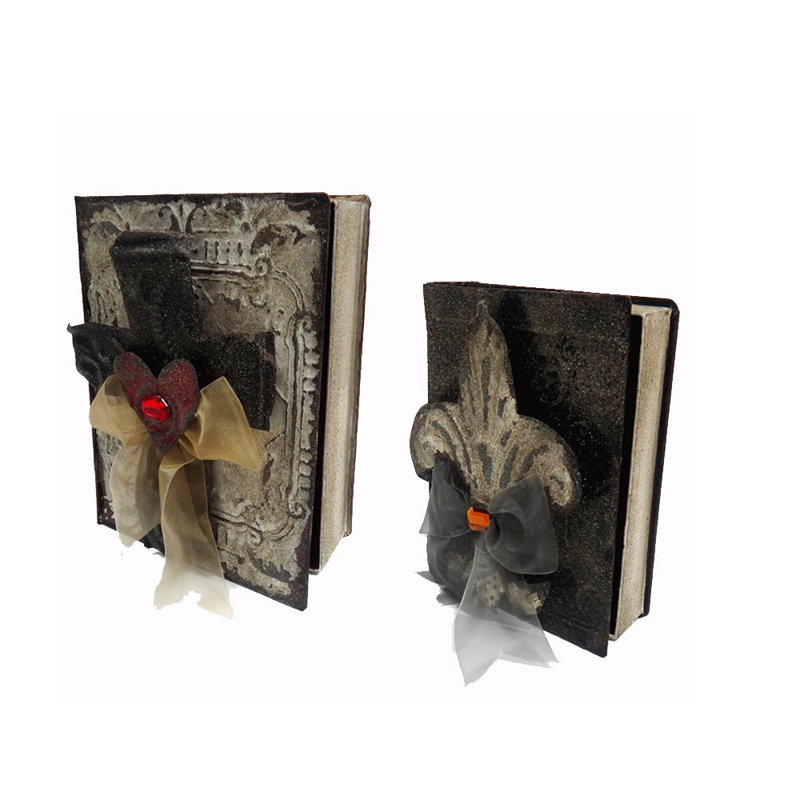 Ensemble de boîtes en forme de livre 2 pièces Ericksen