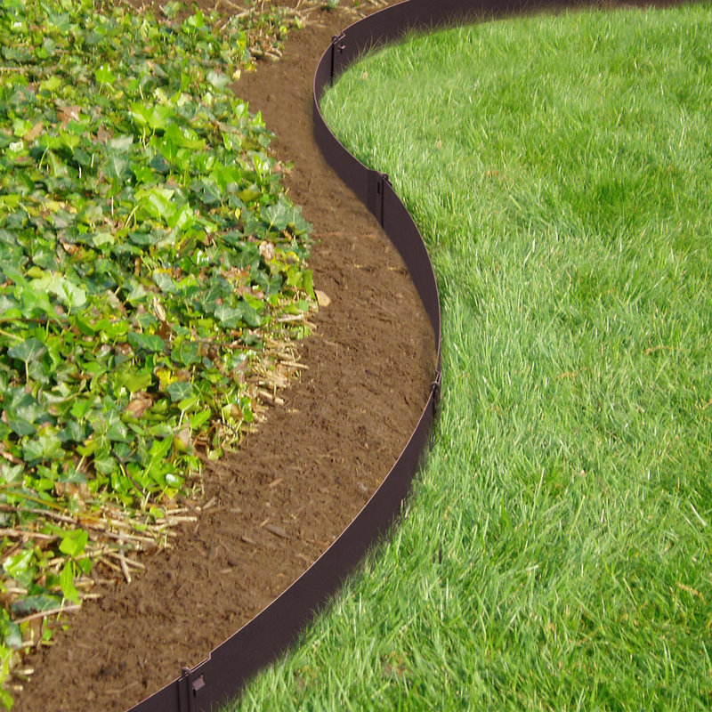 Rainbolt 10.0076cm H x 91.0082cm W Rust Metal Lawn Edging