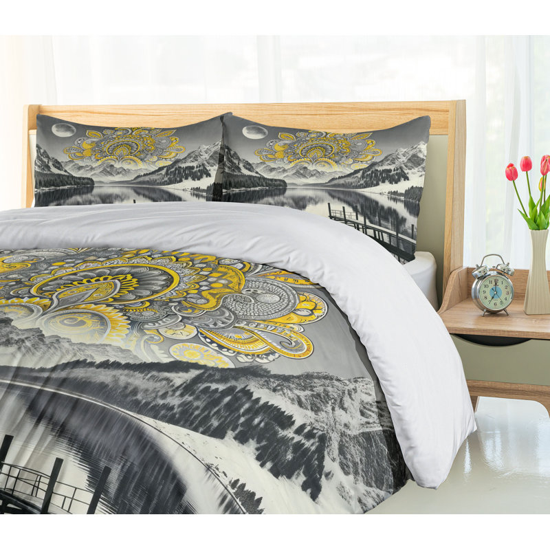 Lake Duvet Cover, California King Duvet Cover + 2 Standard Shams