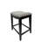 Elegant White 25-Inch Backless Counter Stool with Space-Saving Design