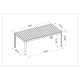 Rafael 82'' Rectangular 10 - Person Outdoor Dining Set