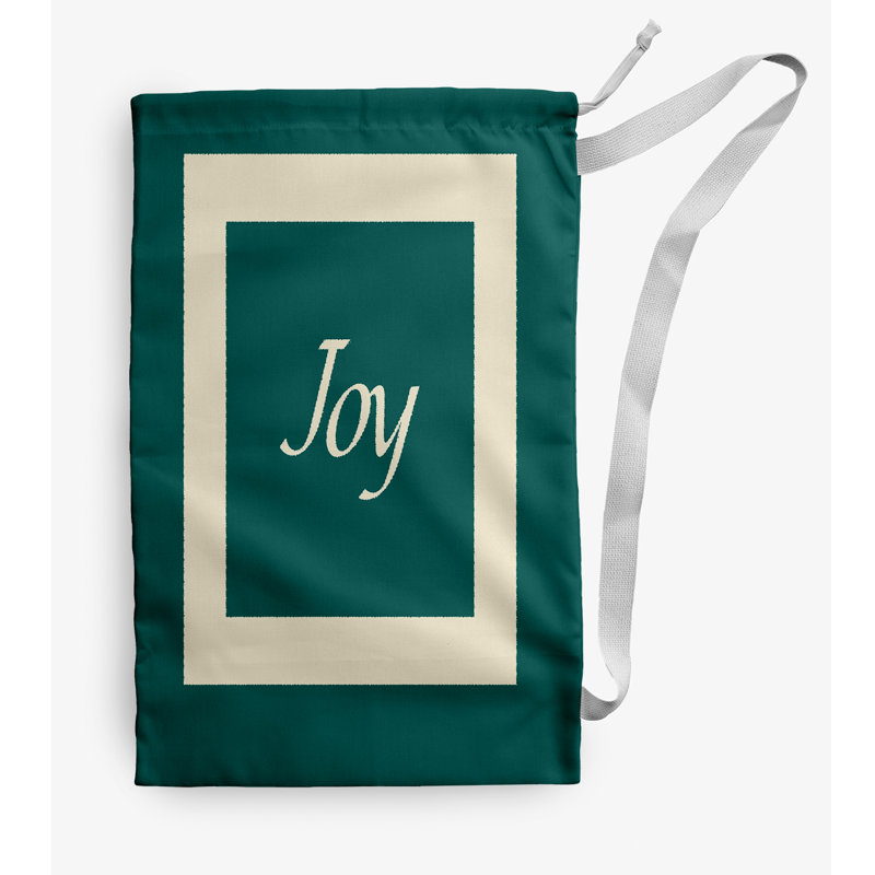 Fabric Laundry Bag with Handles, Small (29" H x 18" W), Teal