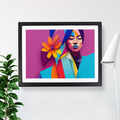 Floral Woman Abstract - Single Picture Frame Painting
