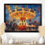 Amusement Parks Carrousel Carnival Colors - Reproduction d'art mural parcs d'attractions-1954063676-1954063678