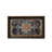 Set of 2 Decorative Wooden Trays with Mediterranean-Inspired Paper Inlay Patterns