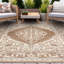Tapis d'intérieur / extérieur brun Sophie-75088491