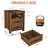 Rustic 18-Inch Nightstand With Charging Station, 2 Storage Drawers & Open Shelf-1874691609-1874691606