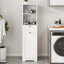 Armoire de trieur de linge inclinable à un compartiment et un tiroir -