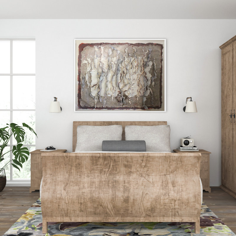 Abstract Handmade Paper Brown Wall Art
