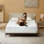 BEDLORE® Dual Layer 4" Memory Foam Mattress Topper with Rayon Bamboo Cover, 2" Cooling Memory Foam & 2" Plush Breathable Bamboo Pillow Top with 6-18" Deep Pocket-1979487522-1979487531
