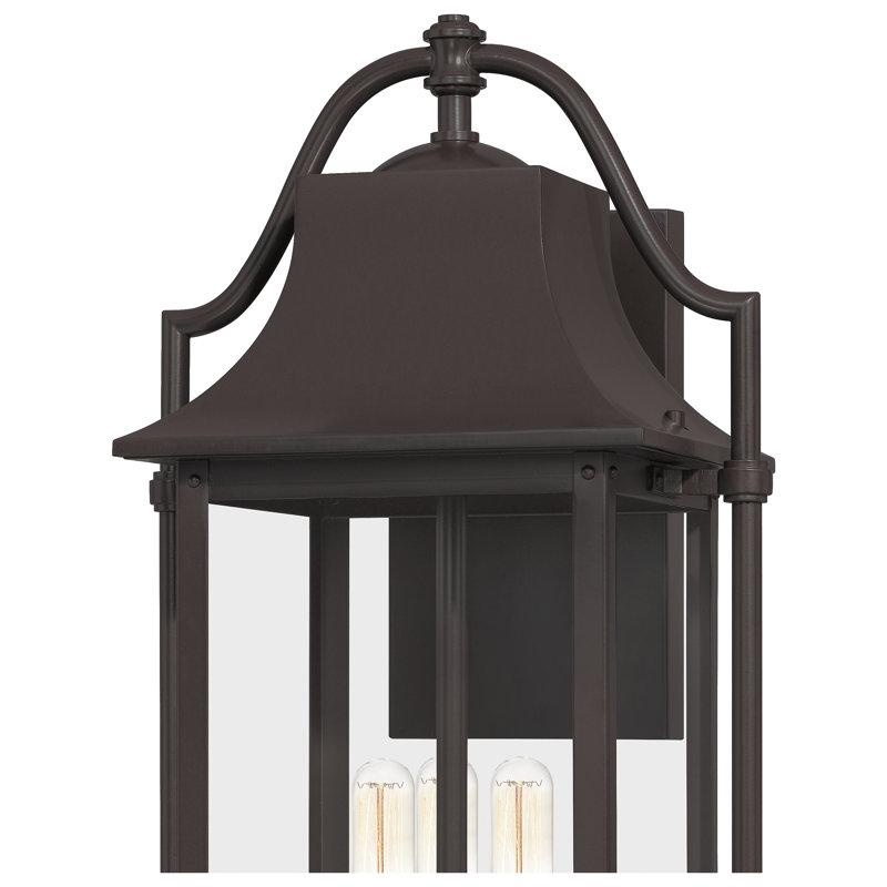 Lanterne murale d’extérieur en bronze Western Guillotte, H 21,25 po x l 10,5 po x P 9,5 po