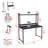 Alaia Stainless Steel Computer Desk-115229376