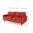 Chrysi 70"Linen Square Arm Mordern Sofa with Stable Legs for Living Room-2009439494
