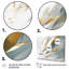 «Gold and Cream Mosaic Echoes - Cubism», art mural sur toile-631128002-685857716