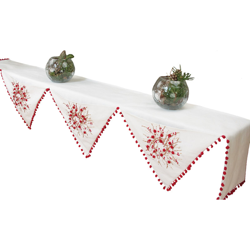 Manteau de polyester Holiday Berry Wreath