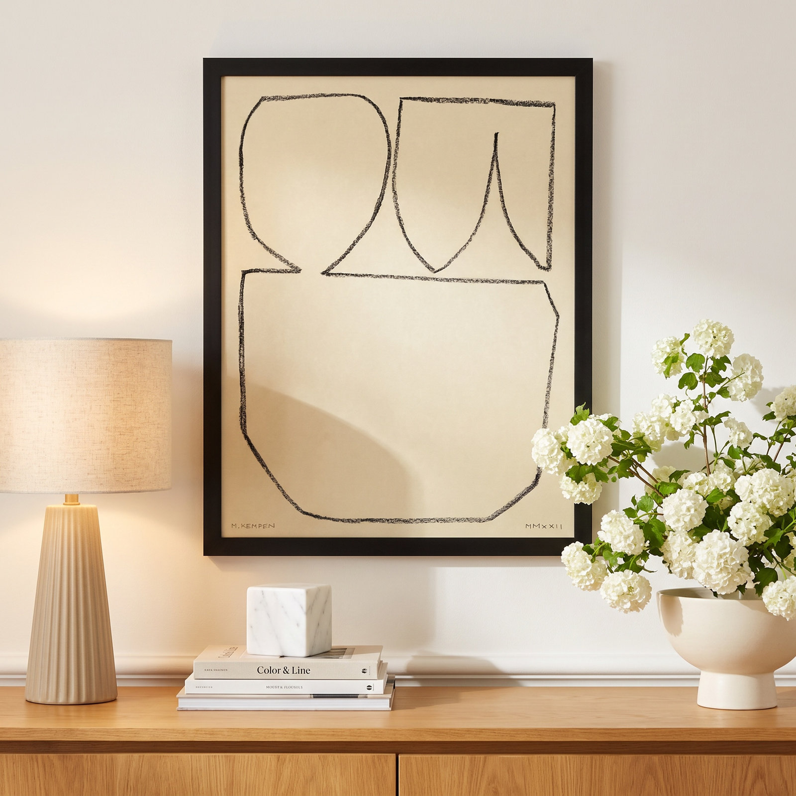 Sand 2 by Michael Kempen, 16" W x 20" H, Black Framed