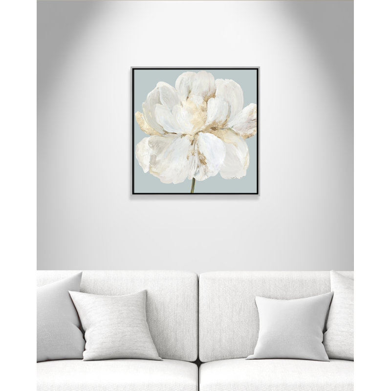 «Garden Queen II - Floater Frame», reproduction d'art sur toile, H 25,5 po x l 25,5 po x P 2 po, Toile argentée
