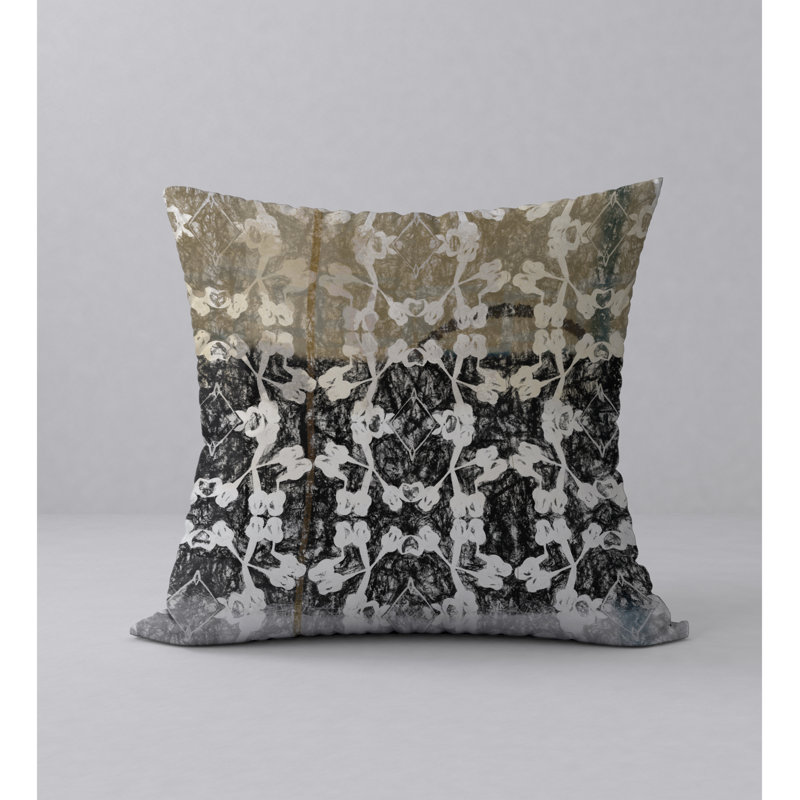 Magnifique housse de coussin décorative carrée/insert, 24 po x 24 po