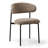 Upholstered Dining Chair With Metal Legs-2091818092