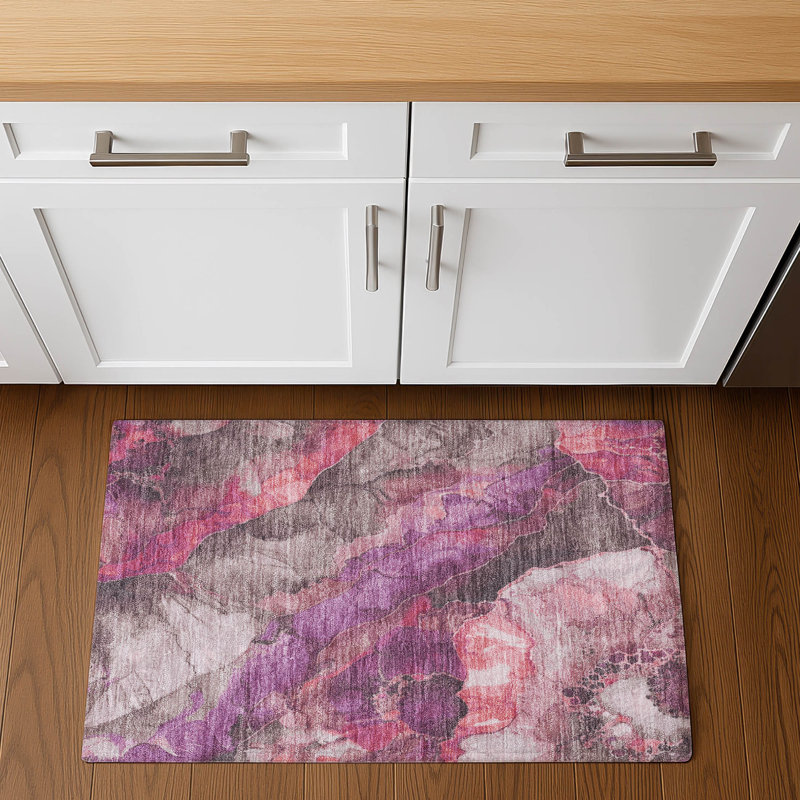 Premium Machine Washable Chelston AMF1864 Floral Rug, Rectangle 1'8" x 2'6"