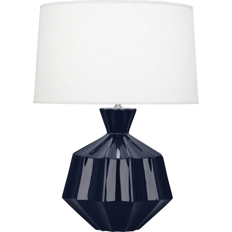 Orion 27" Table Lamp, Midnight Blue, 27" H x 19.5" W x 19.5" D