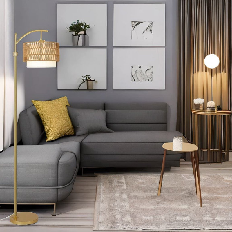 Amerius 72.8'' LED Arched Floor Lamp