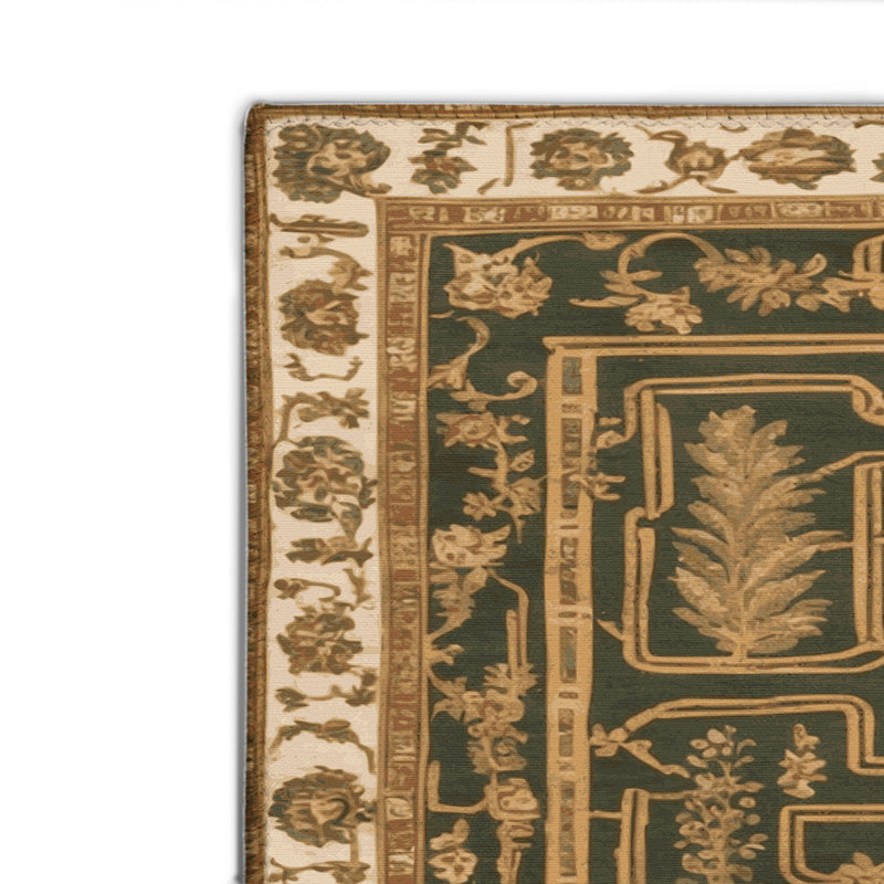 Tapis d'intérieur et d'extérieur brun français, Rectangulaire 2 pi x 3 pi