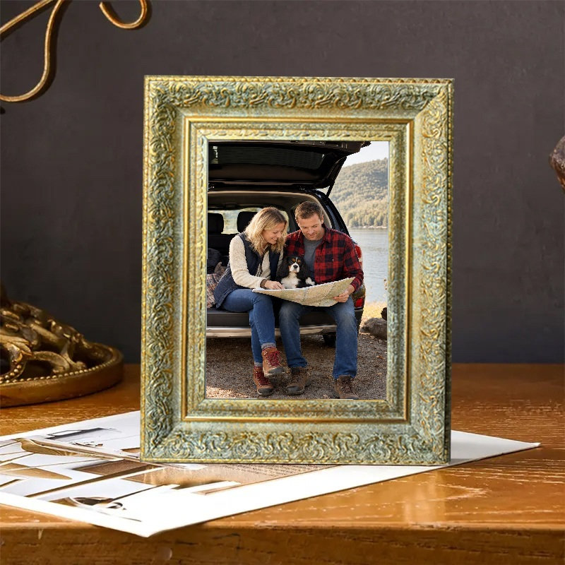 Cadre photo classique doré antique 1PC pour photos et galerie 11 po x 14 po, Or antique, 1, 11" W x 14" H
