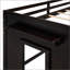 Lit mezzanine simple avec armoire et tablette