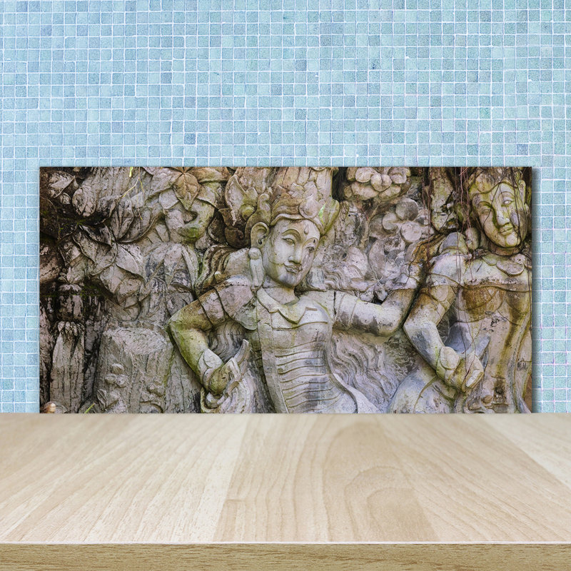 Belony 50cm W x 100cm L Glass Peel and Stick Panel