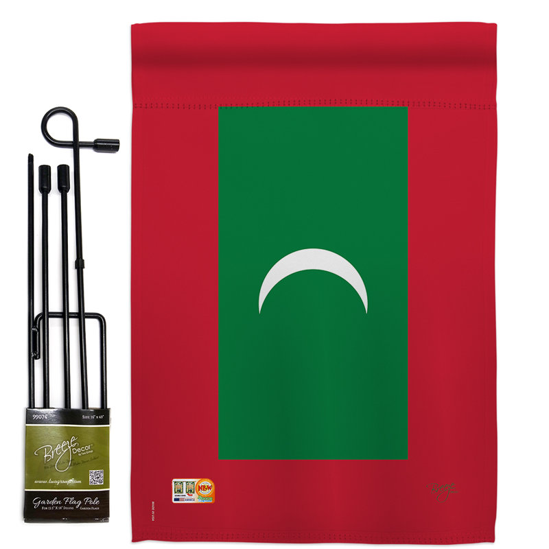 Double Sided 18.5'' H x 13'' W Polyester Flag Set