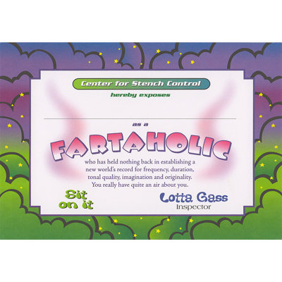 Certificat Fartaholique