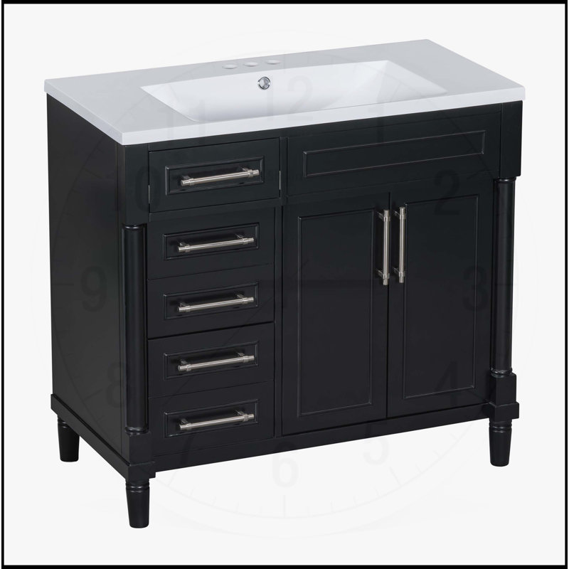 Meuble-lavabo 36 po avec lavabo en résine