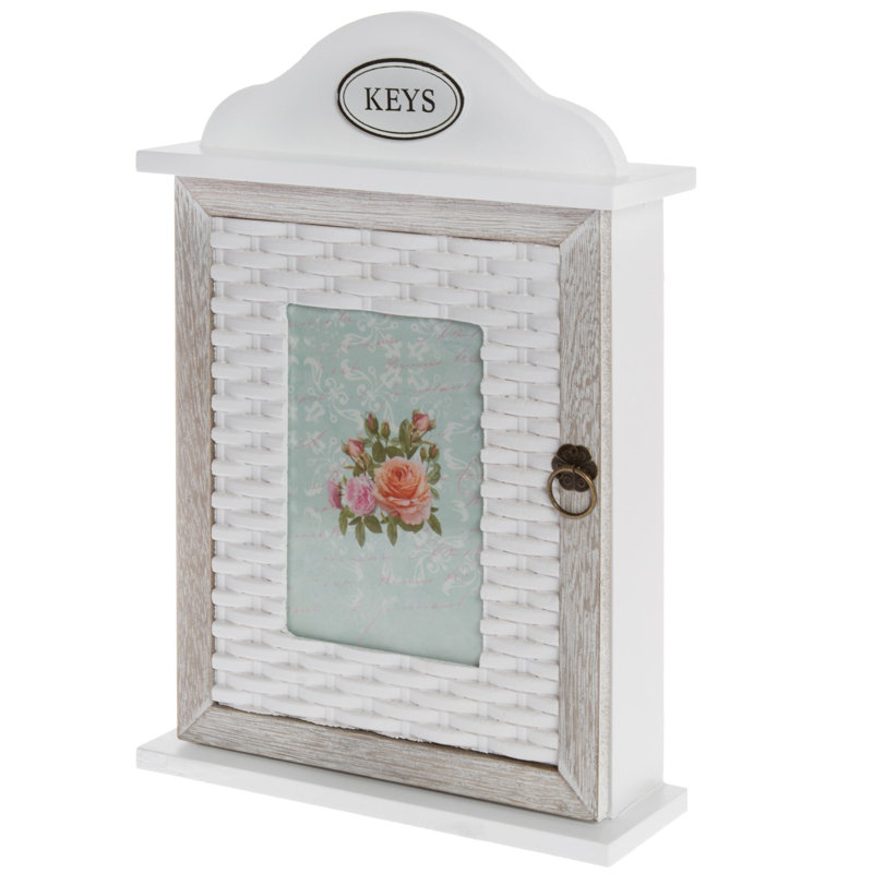 Solid + Manufactured Wood Wall Organizer with Key Box