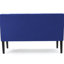 Canapé bleu marine de 127 cm (50 pouces), revêtement en lin, structure en bois massif, confortable et élégant pour balcon avec intérieur moderne