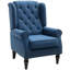Wingback Accent Chair, Retro Upholstered Button Tufted Occasional Chair For Living Room And Bedroom,-636114362