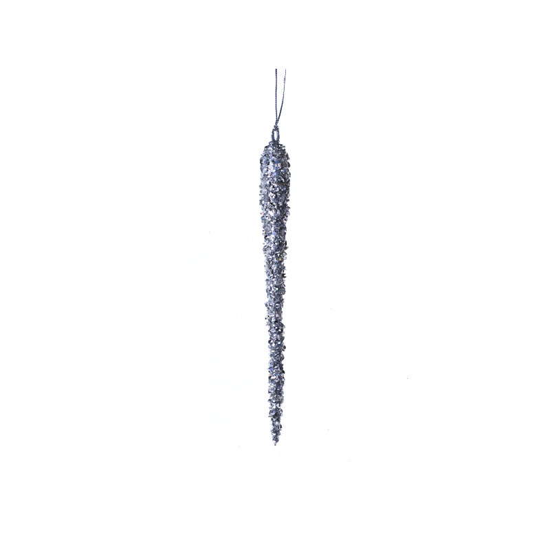 Finial Ornament, Silver, 40cm H x 5cm W x 5cm D