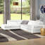 Canapé modulaire en cuir véritable l 114 po Hugo-20869728-20869730