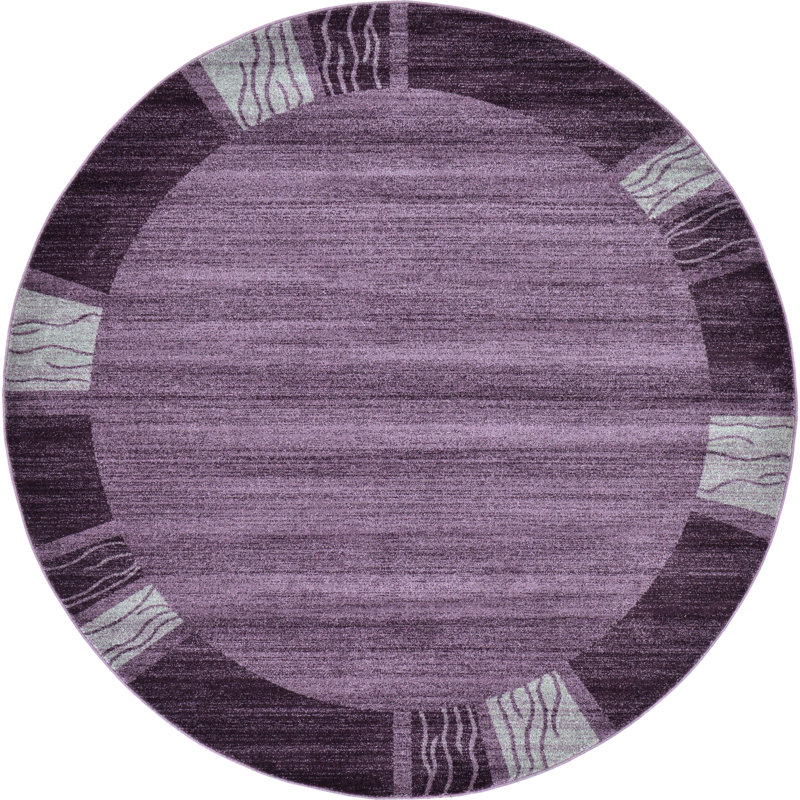 Sahr Geometric Indoor Rug, Round 7'10"