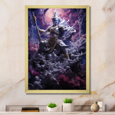 «Hinduism Mahabharatas Majestic Magenta», reproduction d'art sur toile