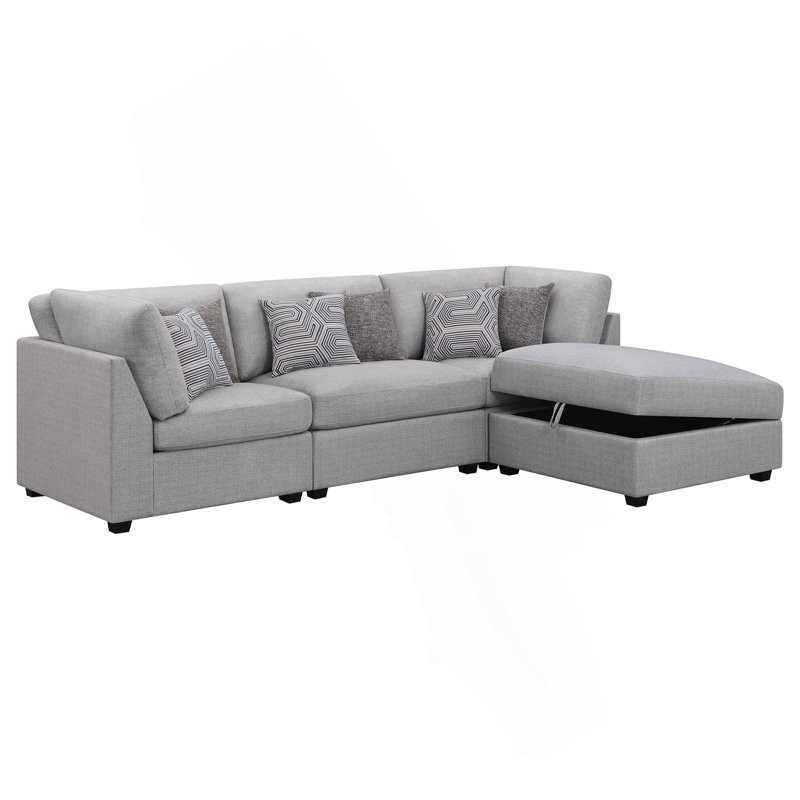 Canapé modulaire rembourré 4 pièces Lafayette, H 38 po x l 117 po x P 78 po, 3