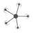 Billet 5-Light Chandelier with Fabric Shades-100090071
