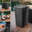 Poubelle d'extérieur en rotin 35 gallons Nestl-87360401