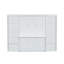 Lit escamotable double avec bureau et bibliothèque, blanc-1032877501