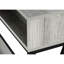 Console de couloir moderne avec stratifié gris et base en métal noire