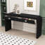 Console en bois avec 2 grands tiroirs-1604769089