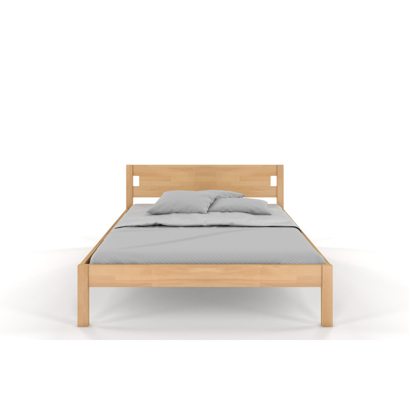 Alexiana Solid Wood Bed, Super King (180 x 200cm), Natural 1