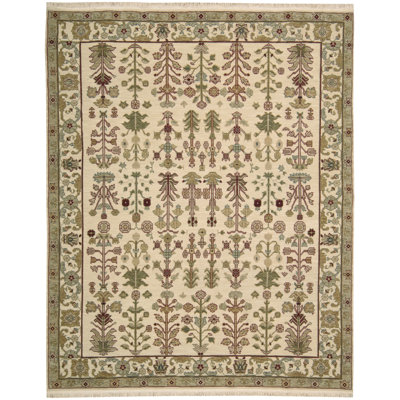 Burnham Wool Oriental Indoor Rug
