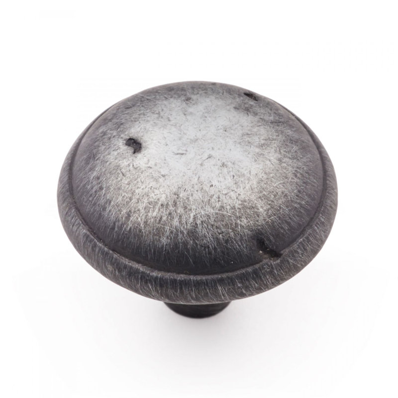 CK Series 1 3/8" Diameter Mushroom Knob, Distressed Nickel