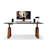 Black&Walnut Rectangular Solid Wood Standing desk-1429357292